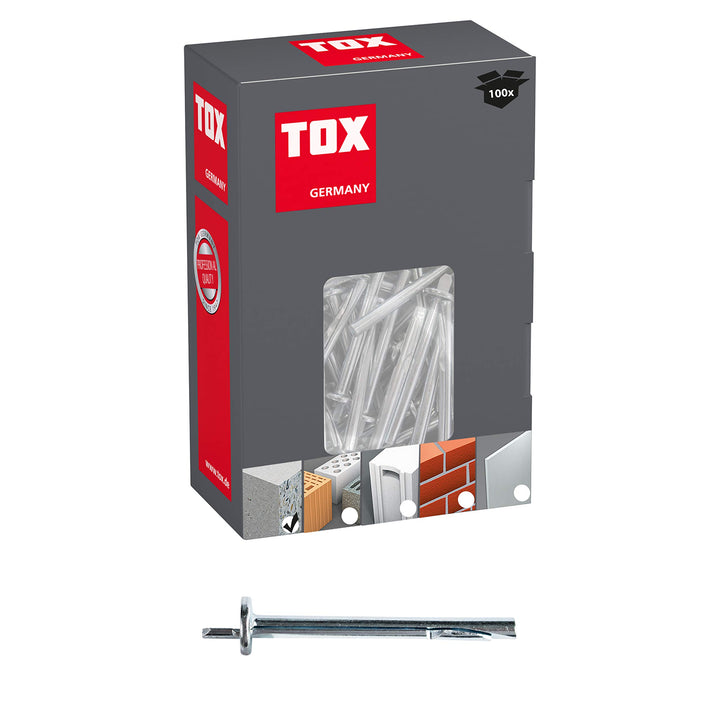 TOX Deckennagel Top 6 x 35 mm, 100 Stück, 08810201 6 x 35 mm Grosspack, 6 x 35 mm Großpack