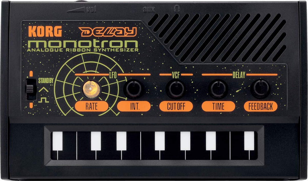 Korg DKO Monotron-Verzögerungs-Miniatur-Synthesizer Schwarz Monotron Delay Analogue Ribbon Synthesis