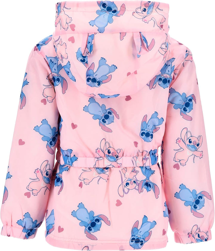 Disney Stitch Mädchen Jacke, Klassisches Sweatshirt Weiches Material, 3D Kapuzenjacke für Mädchen, G