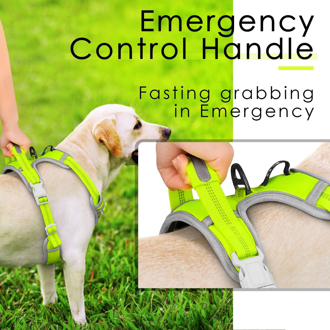 ThinkPet No-Pull Hundegeschirr, Atmungsaktiv Brustgeschirr für Kleine Mittlere Grosse Hunde, Einstel