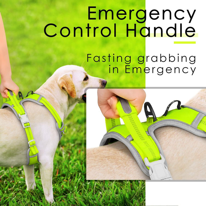 ThinkPet No-Pull Hundegeschirr, Atmungsaktiv Brustgeschirr für Kleine Mittlere Grosse Hunde, Einstel