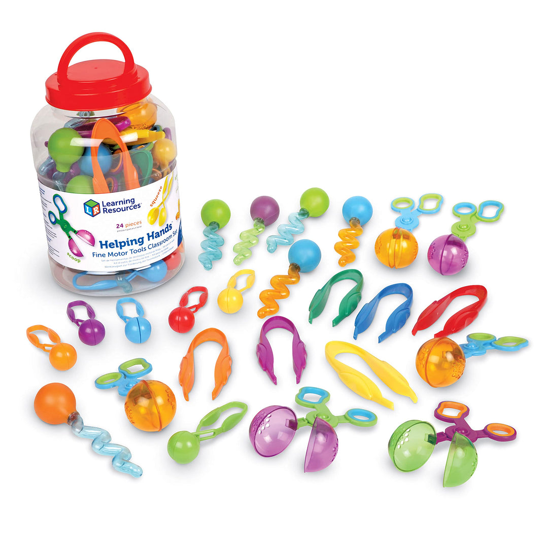 Learning Resources Helping Hands – Feinmotorik-Werkzeugset für das Klassenzimmer, Lernspielzeug für