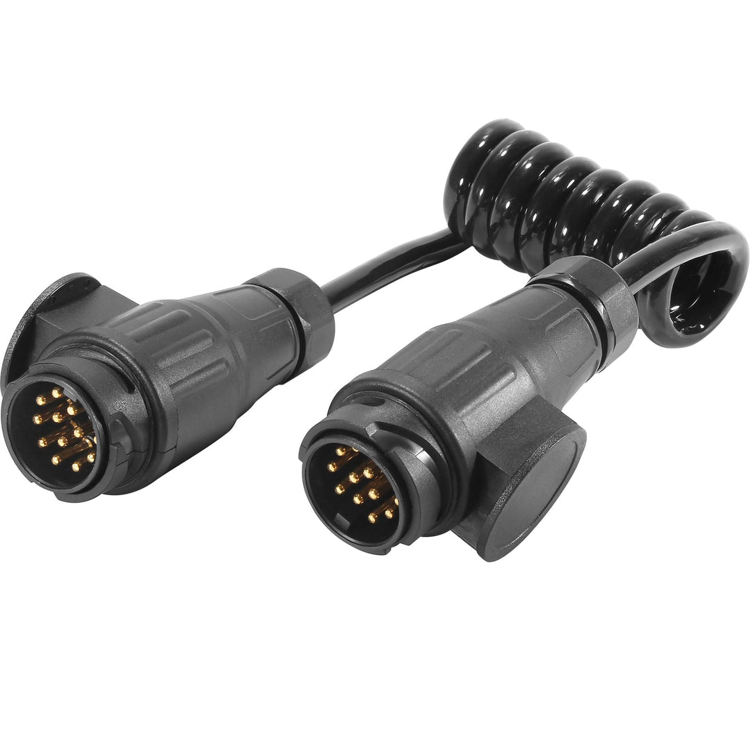 Anhänger Verlängerungskabel Spiralkabel 13polig 12v Anhängerkabel 1.1M Kabel für Anhänger Licht RV W