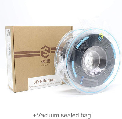 YOUSU PETG 3D Printer Filament 1.75mm, 1kg PLA Filament (2.2lbs) Better Physical Strength and Layer