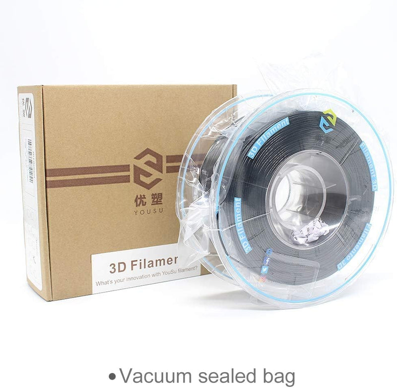 YOUSU PETG 3D Printer Filament 1.75mm, 1kg PLA Filament (2.2lbs) Better Physical Strength and Layer