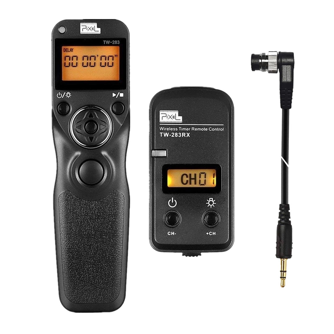 Pixel TW283-DC0 Kabellose Fernauslöser Funkausloeser Timer Intervalometer Kompatibel mit Nikon D3 D4