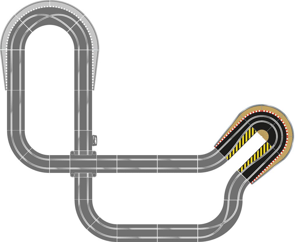 Scalextric – Zubehörpaket für Haarnadelkurvengleise, Black