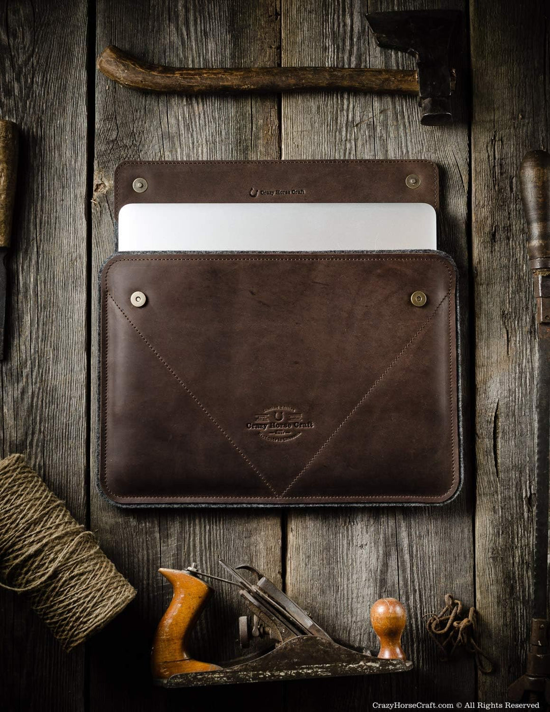 Etui/Hülle für MacBook Pro 13/14 / 15/16 Zoll - Wood Brown - Kompatibel mit MB Air 13/15 inch M1 M2