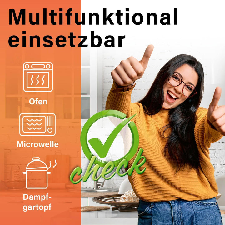 GOURMETmaxx Backpapier für Heissluftfritteuse 5 bis 6 Liter | Backpapierschale antihaftbeschichtet &