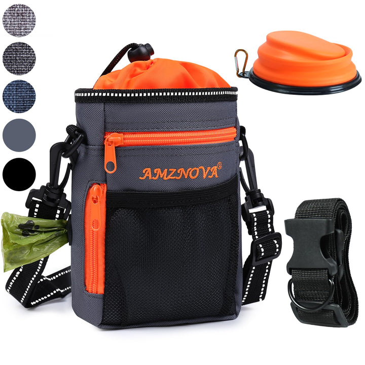 AMZNOVA Futterbeutel Hund Treatkit Leckerlitasche für Hunde, Leckerli Tasche für Hundetraining, Gass