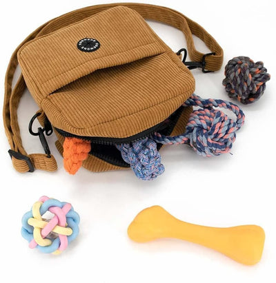 COOWONE Hundeleckerli-Tasche Hundespaziergangstasche für Leckerlis, Knabbereien, Spielzeug, Weiche C