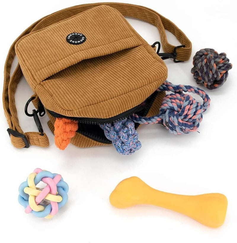 COOWONE Hundeleckerli-Tasche Hundespaziergangstasche für Leckerlis, Knabbereien, Spielzeug, Weiche C