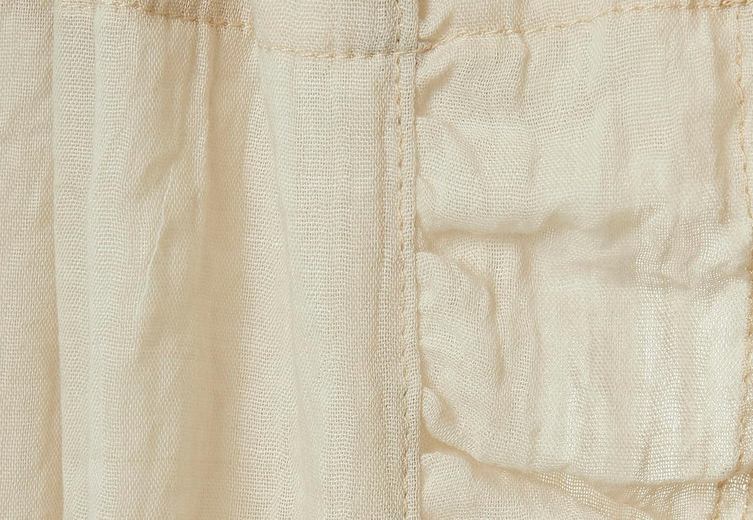 Jollein Betthimmel Vintage Ruffle Nougat - Höhe 155 cm - Baldachin Kinderzimmer Babybett - Beige Ruf
