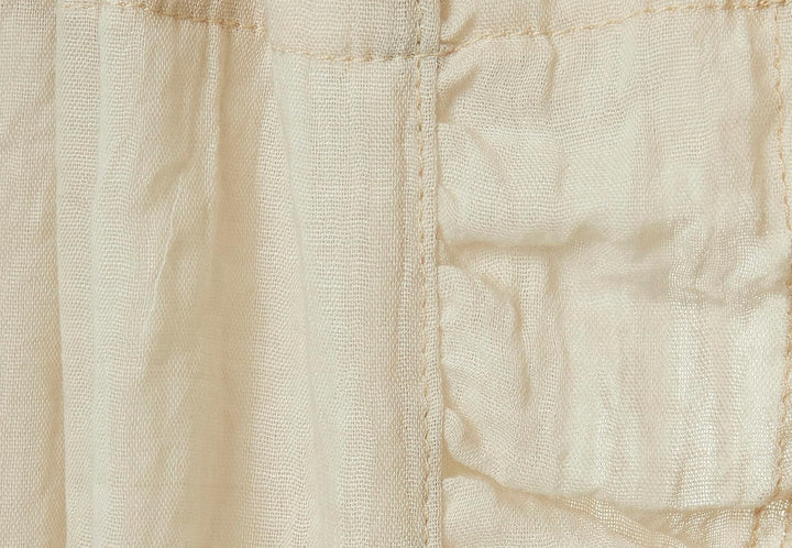 Jollein Betthimmel Vintage Ruffle Nougat - Höhe 155 cm - Baldachin Kinderzimmer Babybett - Beige Ruf