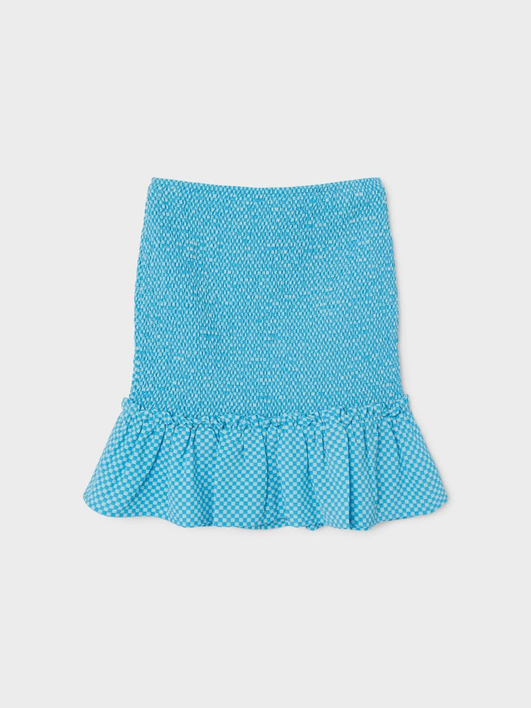 NAME IT Mädchen Nlfeckali Skirt Rock 146 Swim Cap/Checks:swim Cap / Iced Aqua, 146 Swim Cap/Checks:s
