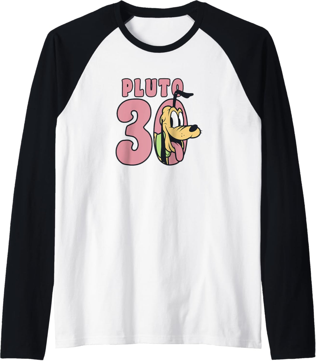 Disney Mickey And Friends Pluto 30 Portrait Raglan