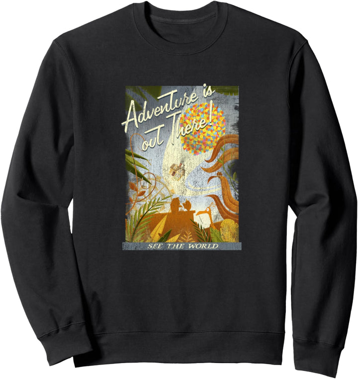 Disney Pixar Up Poster Distressed Vintage Sweatshirt