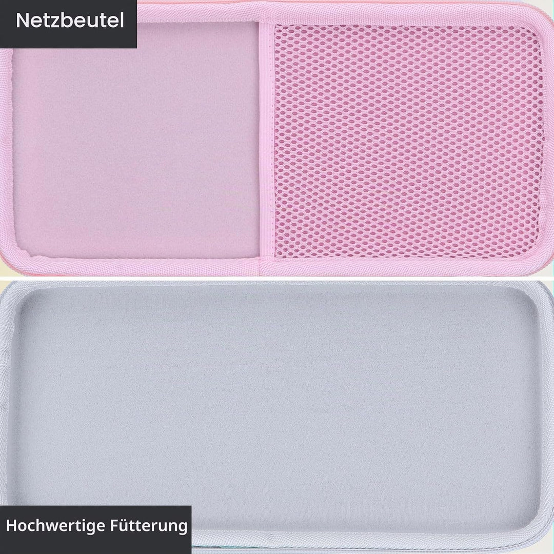Lebakort Hart Schutzhülle Etui für Logitech MX Keys Mini Kompakt Tastatur Rosa MX Keys Mini Tasche,