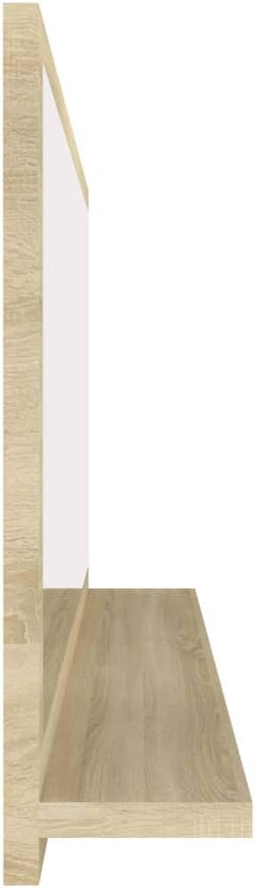 vidaXL Badspiegel Sonoma-Eiche 90x10,5x37 cm Holzwerkstoff Sonoma Eiche 90 x 10.5 x 37 cm, Sonoma Ei
