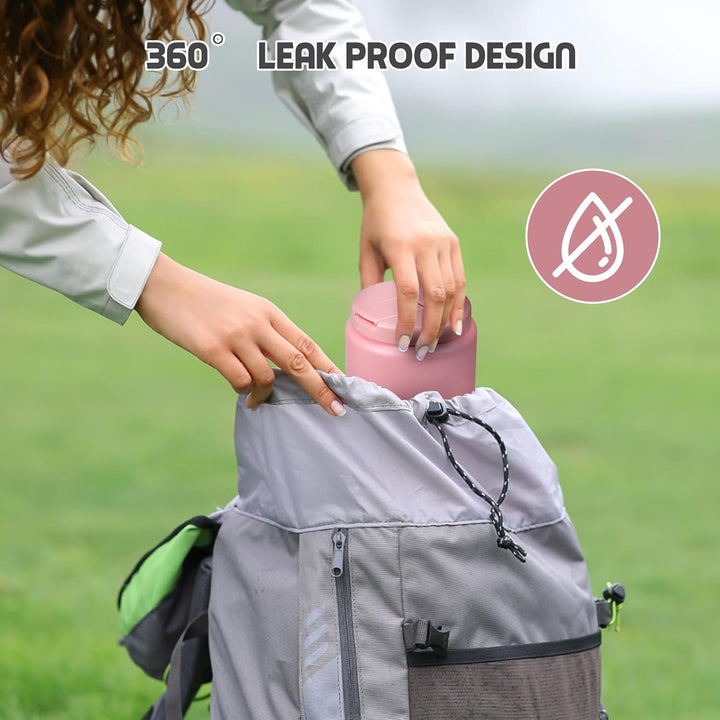 Itslife Thermobehälter für Essen 760ml, Thermo Lunchbox Kinder mit Schnallendeckel und Löffel, Warmh