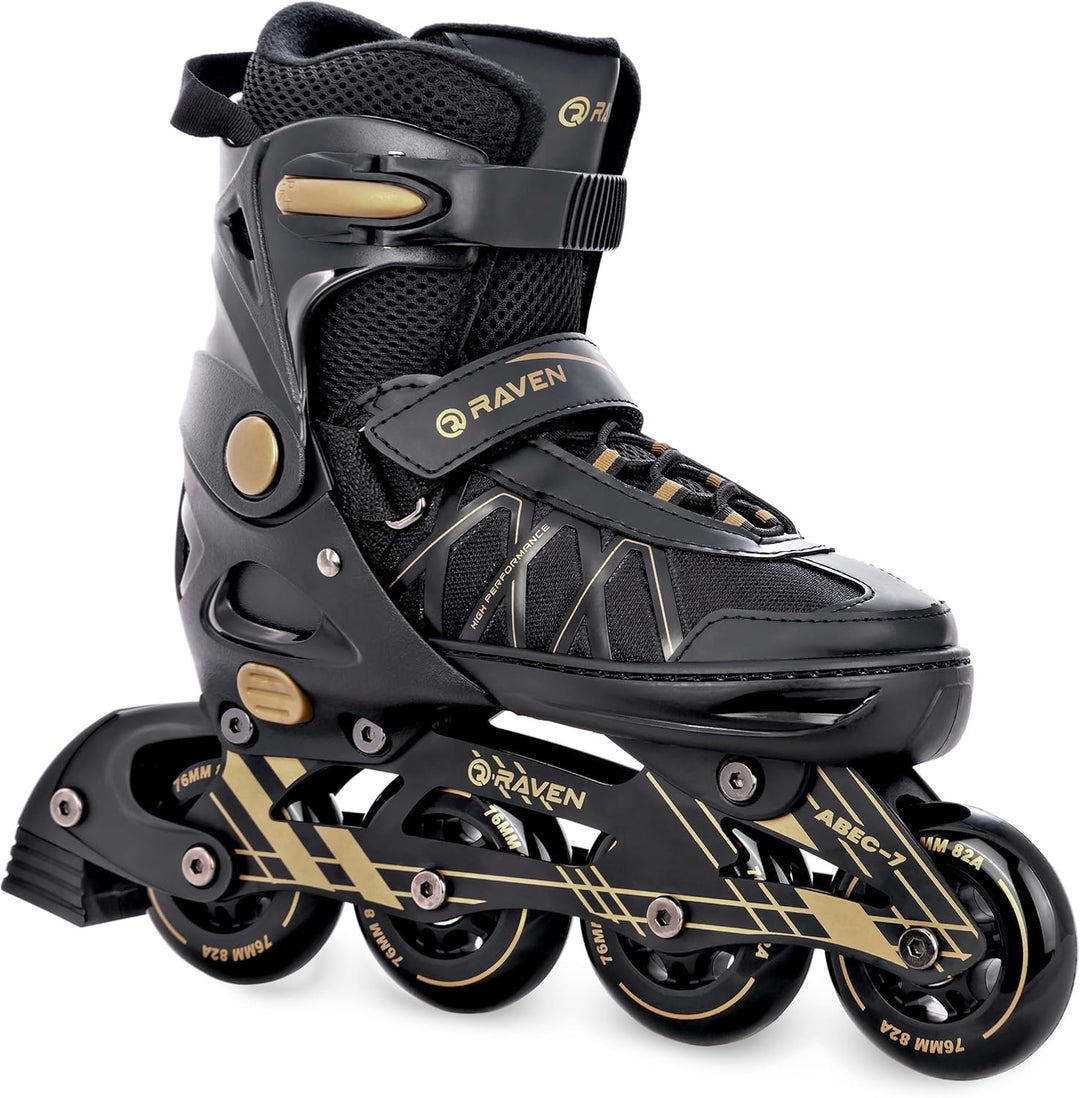 RAVEN Expert 2in1 Schlittschuhe Hockey Inline Skates Inliner für Kinder und Erwachsene verstellbar,