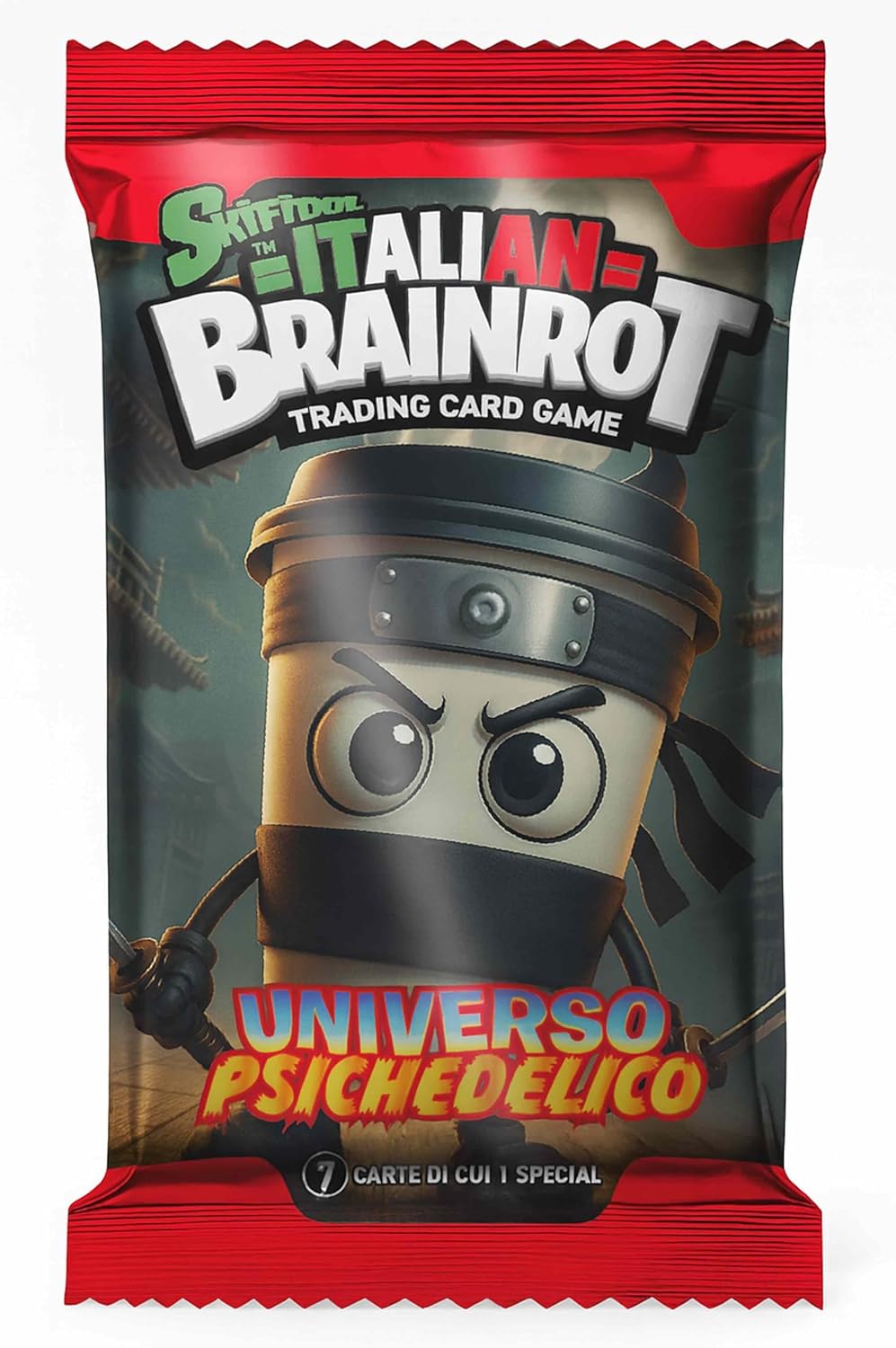 SKIFIDOL ITALIAN BRAINROT Exklusives Album + 5 versiegelte Beutel à 7 Karten - Trading Card Game Kol