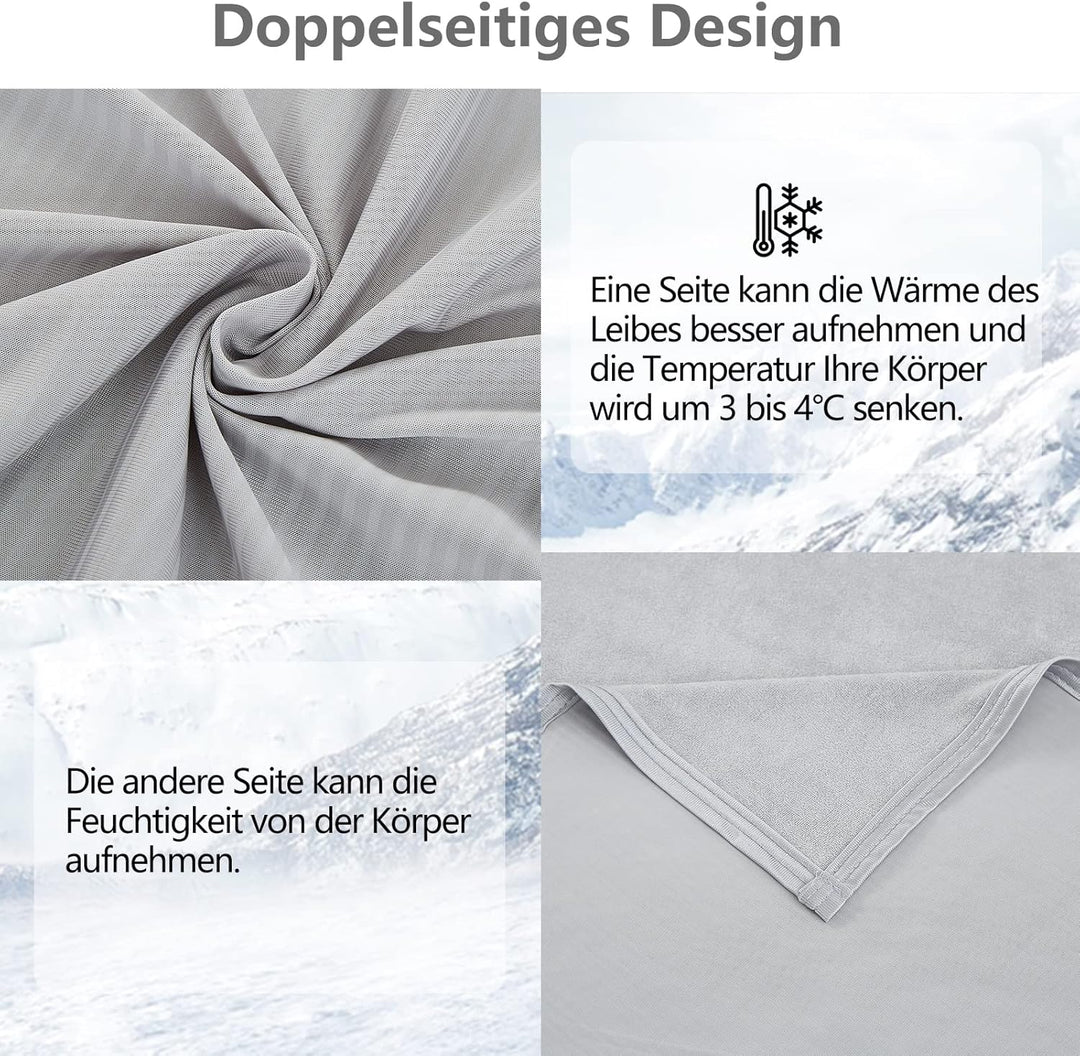 WONGS BEDDING Kühldecke Sommerdecke 2 in 1 doppelseitig mit Japanische Arc-Chill Q-Max 0,43 selbstkü