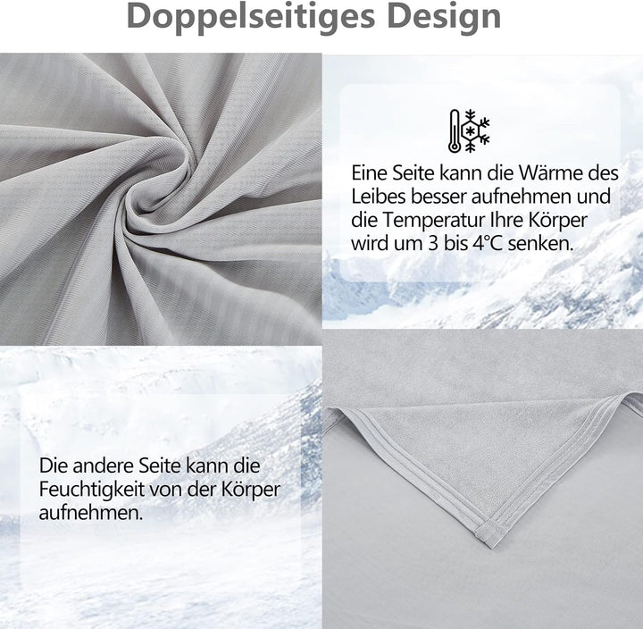 WONGS BEDDING Kühldecke Sommerdecke 2 in 1 doppelseitig mit Japanische Arc-Chill Q-Max 0,43 selbstkü