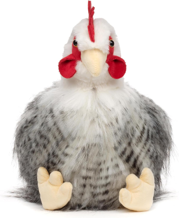 Uni-Toys - Henne, sitzend (ohne Ei) - 25 cm (Höhe) - Plüsch-Huhn, Vogel - Plüschtier, Kuscheltier He