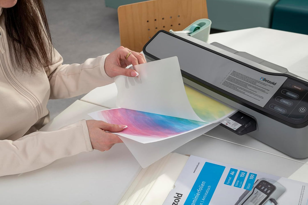 Betzold - Laminier-Folien A4 500 Stück Big-Pack 150 mic glänzend - Laminieren Kunststoff, Kunststoff