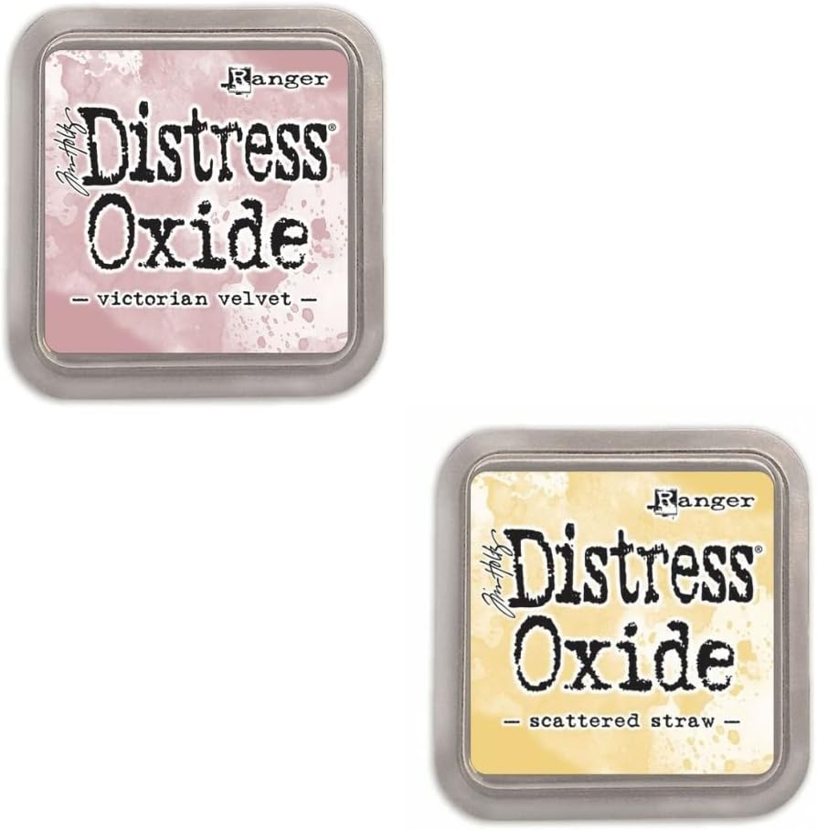 Kit mit 12 Pigment Fusion Tinte und Füller Tampon | Matt Effect Finish | Ranger Distress Oxide - Ent