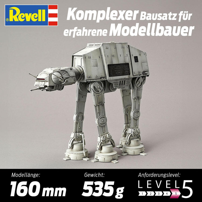 Revell Bandai Modellbausatz AT AT I Hochwertiger Bausatz des Allterrain Kampfläufer | Massstab 1:144