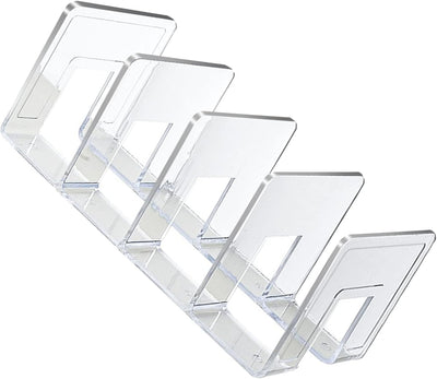 Buchstützen, Bücherregalhalter aus Transparentem Kunststoff-Acryl-Material für das Büro-Klassenzimme