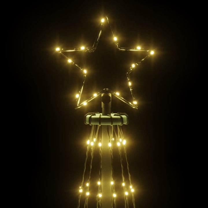 vidaXL Weihnachtsbaum mit Erdnägeln Lichterbaum Weihnachtsdeko Stern Beleuchtung Aussen Beleuchtet L