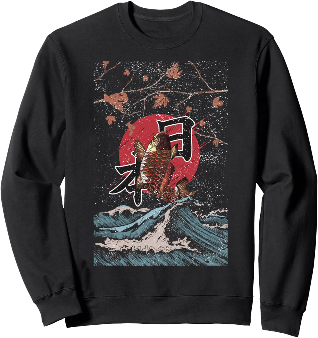 Koi Nishikigoi Karpfen Japan Zierfisch Japanische Fische Sweatshirt
