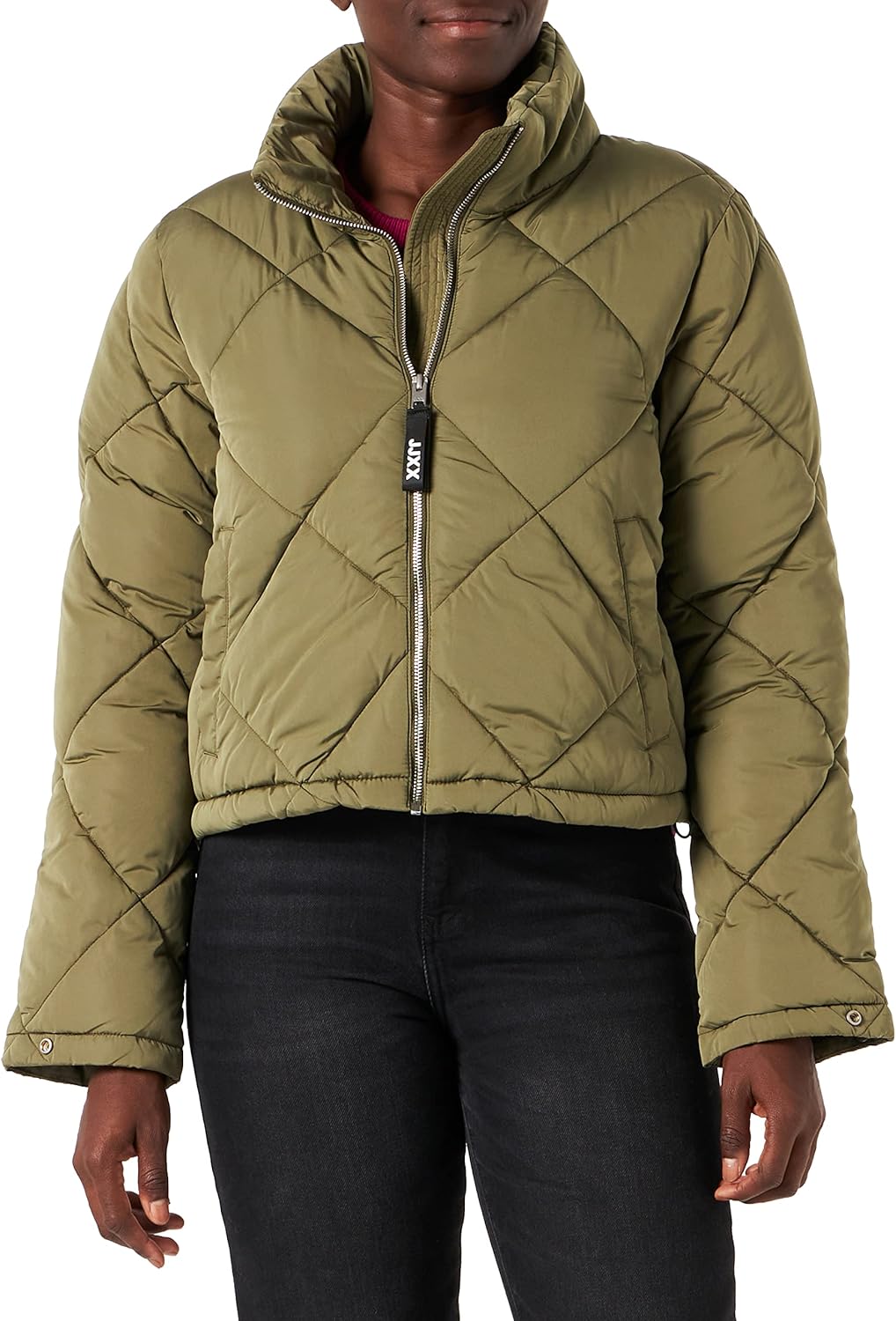 JACK & JONES Damen Jxpower Short Quilted Jacket Sn Jacke S Dark Olive, S Dark Olive