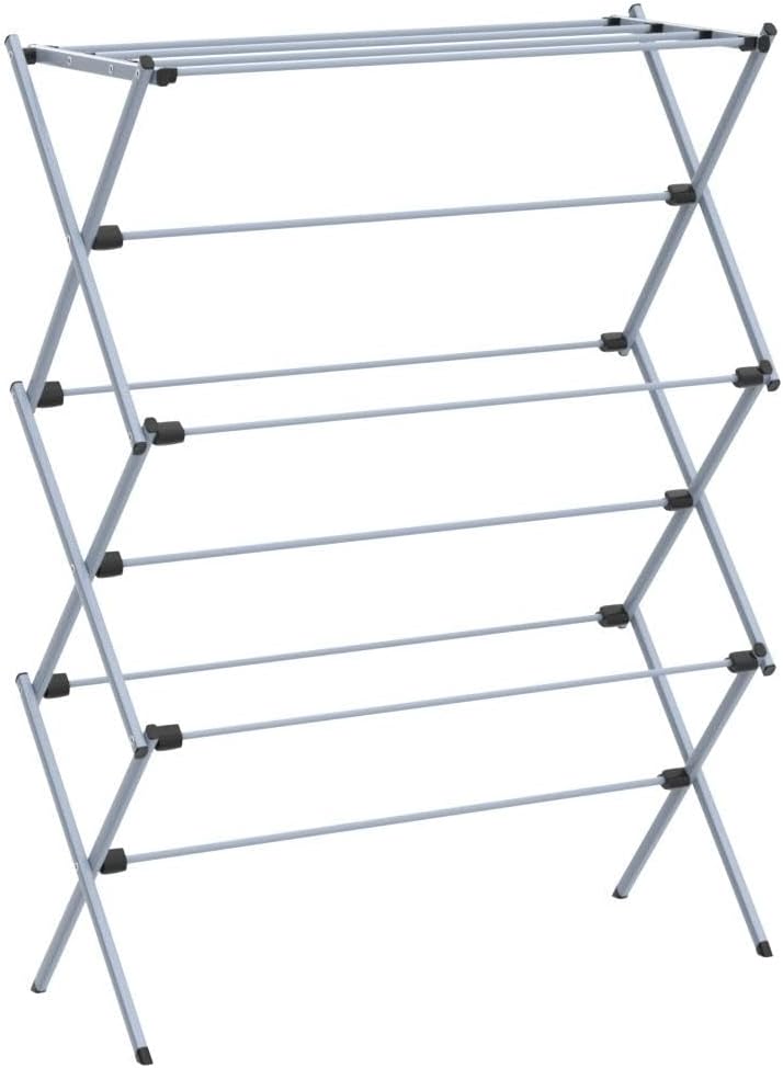 Honey Can Do Trockengestell für Kleidung, faltbar, Oversize, DRY-09066, Silber, 22,7 kg, Silber