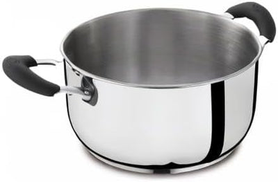 Lagostina Gioiosa Deep Casserole mit 2 Griffen, Edelstahl, Durchmesser 22 cm, 4,0 Liter 4.0 Liter, 4