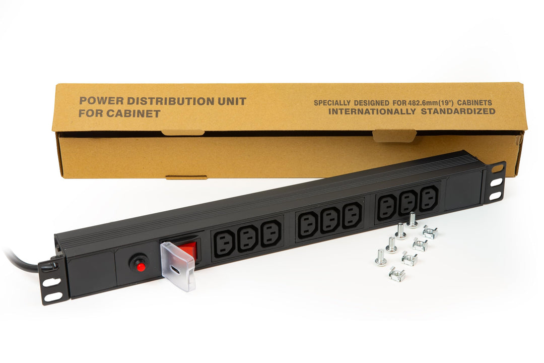 LINK lk10052 Steckdosenleiste 9 Fach weiblich IEC C13 Für Schrank Rack 19 " Single, Single