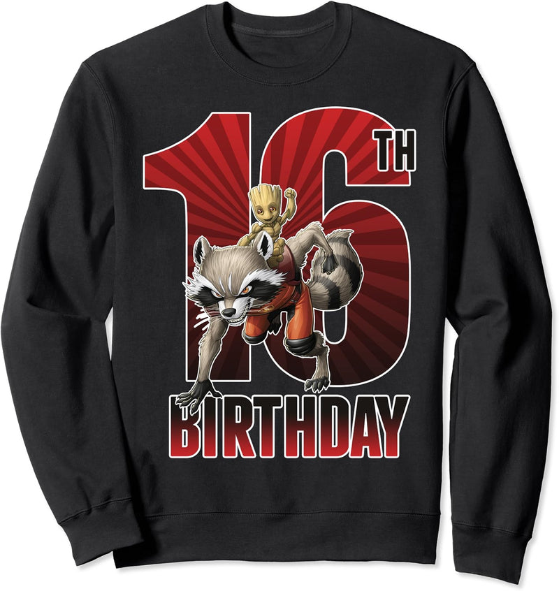Marvel Guardians Of The Galaxy Rocket & Groot 16th Birthday Sweatshirt