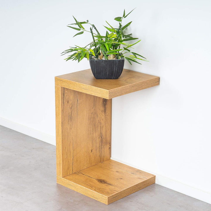 levandeo Couchtisch Coco Holz 32x32x50cm Wildeiche Eiche Tisch Beistelltisch Deko Sofatisch Ablage K