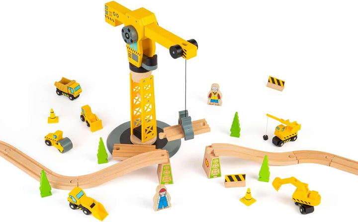 Bigjigs Rail Kit Costruzioni Con Grande Gru