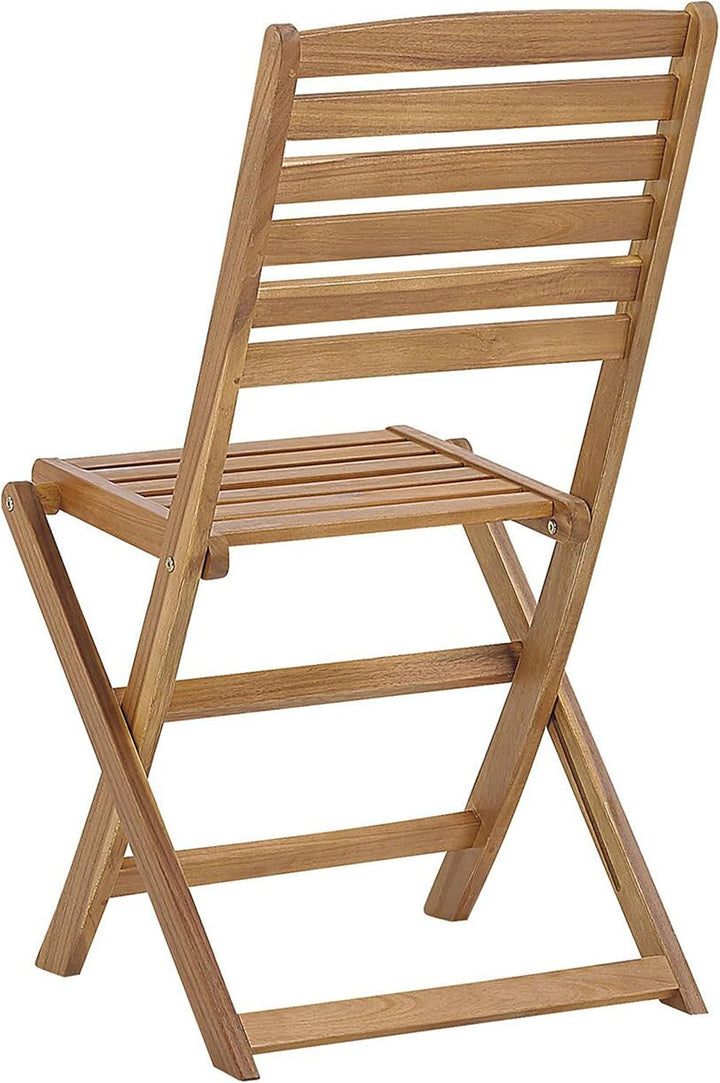 Gartenstuhl im 6er Set hellbraun Akazienholz Klappbar Tolve