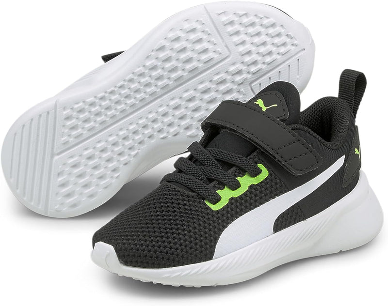 PUMA Unisex Baby Flyer Runner V Inf Sneaker 20 EU Green Flash Puma White Puma Black, 20 EU Green Fla