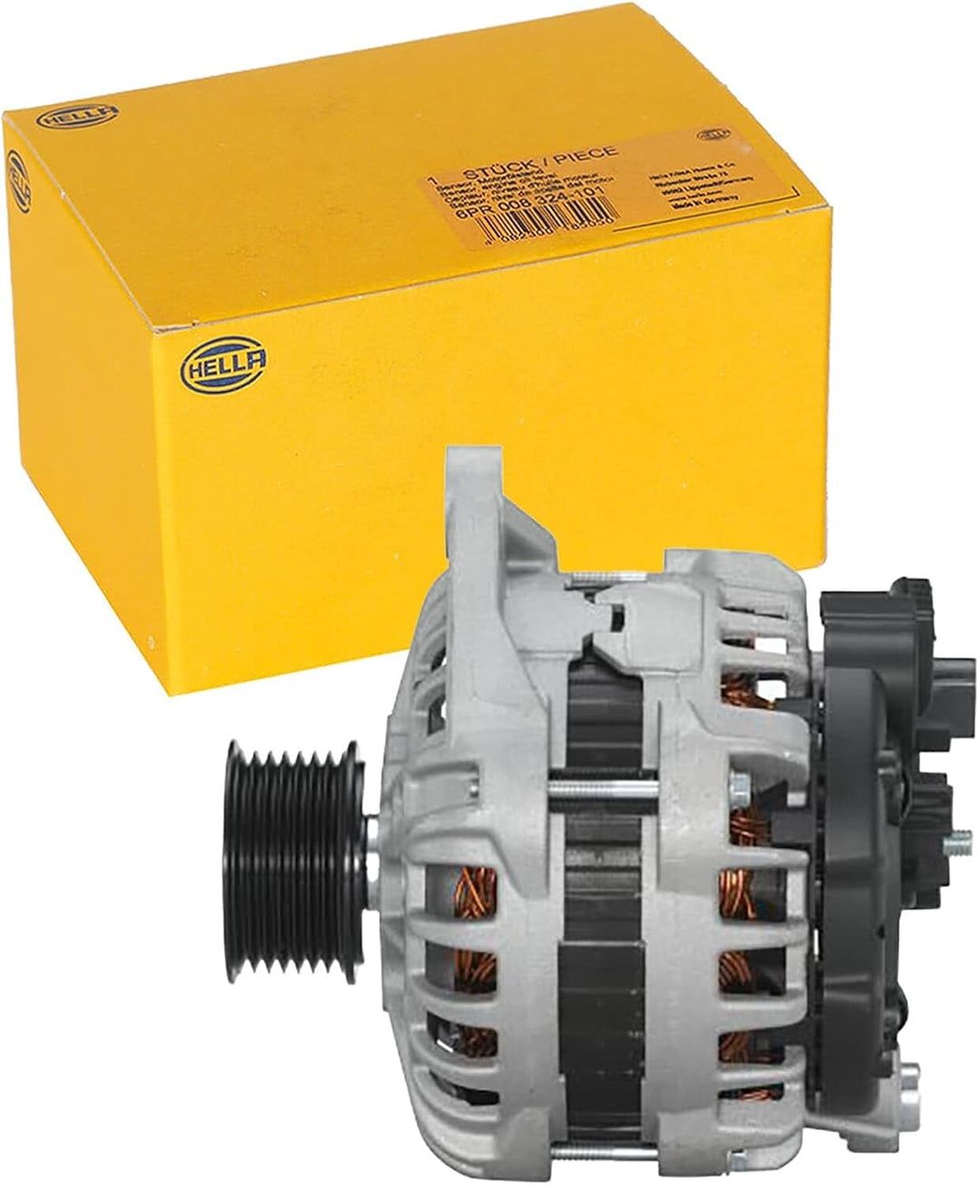HELLA - Generator/Lichtmaschine - 14V - 110A - für u.a. Fiat Ducato Chassis (250_, 290_) - 8EL 011 7