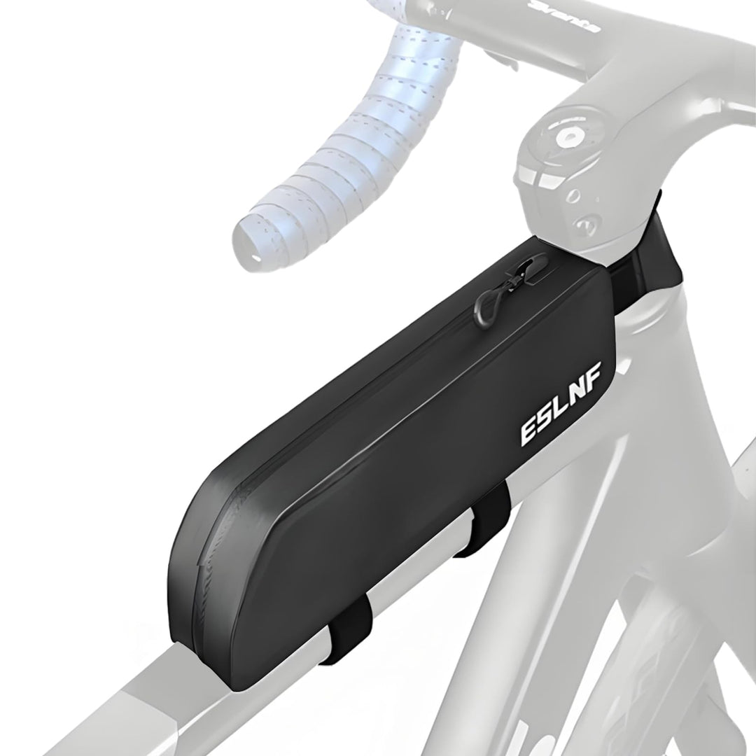 Fahrrad Rahmentasche Wasserdicht, TPU Oberrohrtasche Top Tube Bag mit Klett- und M5-Schraubbefestigu