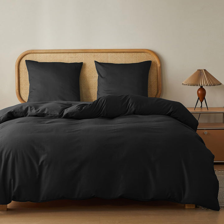 MR&HM Bettwäsche 155x220 3-teilig Baumwolle - Bettwäscheset aus 100% Baumwolle 155 x 220 x 1 Plus Zw
