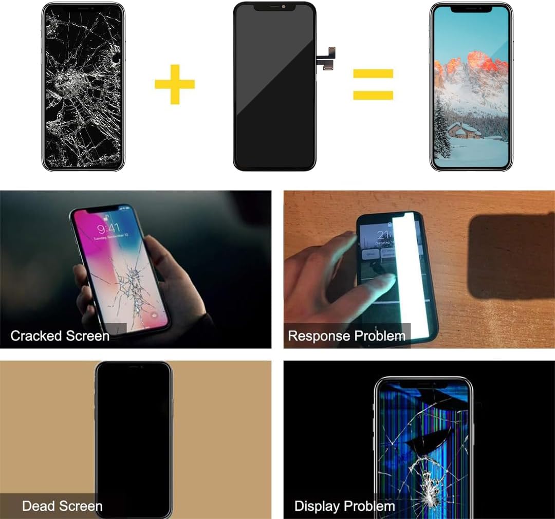 bokman für X/XS/XR/XSM/11/11P/11PM/12/12M/12PM LCD Display iPhone 11 Pro Max, iPhone 11 Pro Max