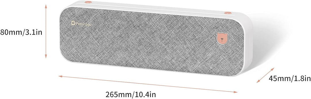 A4-Papierdrucker, Thermodirekttransfer, kabelloser Drucker, mobil, 210 mm, Mini-Fotodrucker, USB-BT-