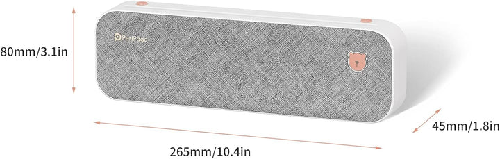 A4-Papierdrucker, Thermodirekttransfer, kabelloser Drucker, mobil, 210 mm, Mini-Fotodrucker, USB-BT-